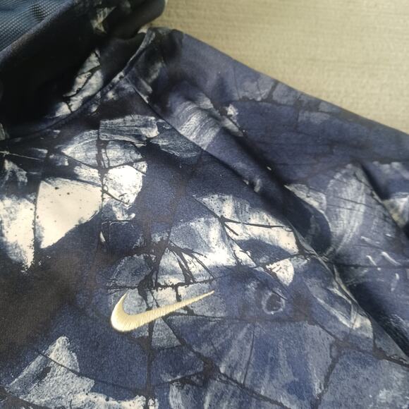 NIke Therma-Fit Pullover Fitness Hoodie Floral Print Navy Men's 2XL DQ4836-410 - Picture 6 of 14